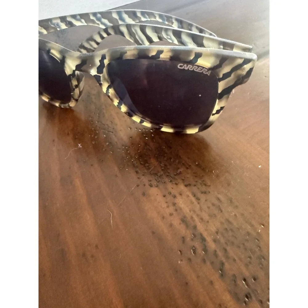 Carrera 6000 Tiger Stripe Sunglasses Olive Black Wayfarer 889KU 50-23-145
